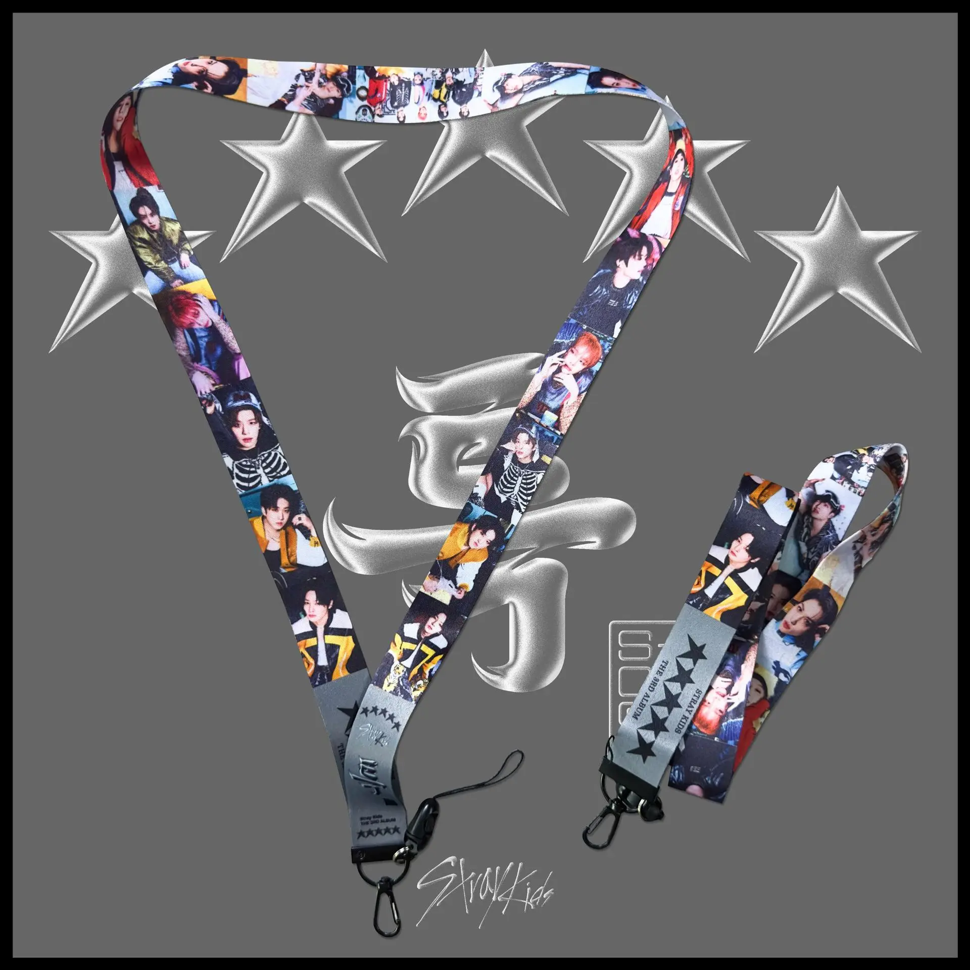 

Kpop Lanyard Stray Kids новый альбом 5 звезд HyunJin Felix Bangchan фигурка Печать искусственная ID карта ремешок украшение Поклонники подарок