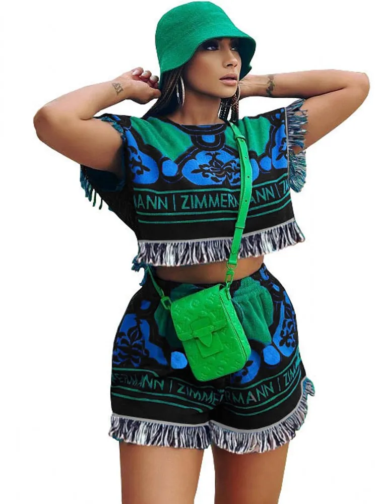 

Женский комплект из 2 предметов, футболка с принтом и рукавом летучая мышь