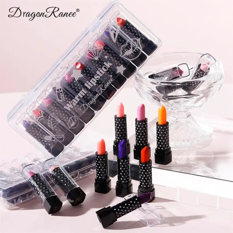 

10pcs Mini Lipstick Set Non-stick Lipsticks Temperature Change Matte Lip Stickwaterproof Long Lasting Lipstick Make Up Lip Set