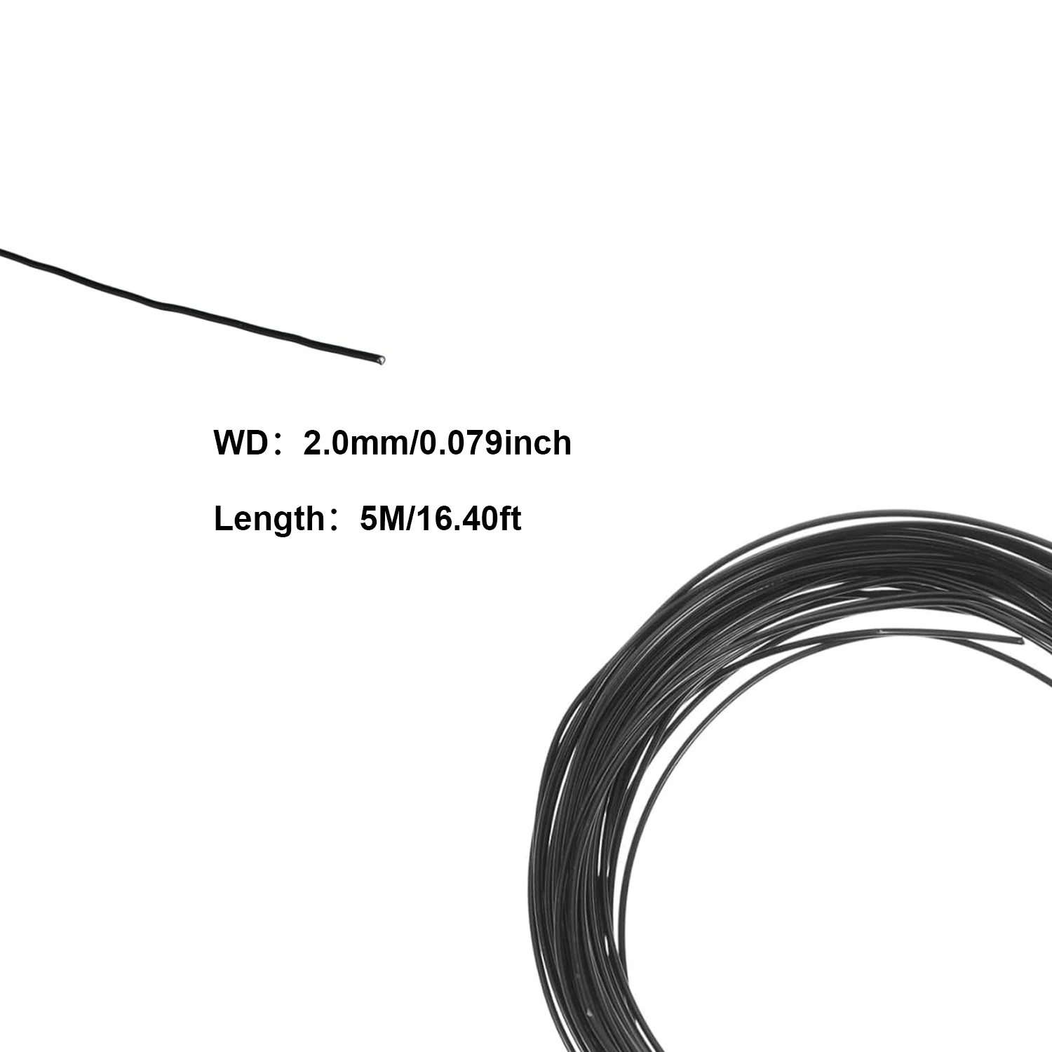 

Алюминиевая проволока для бонсай 6 размеров черная