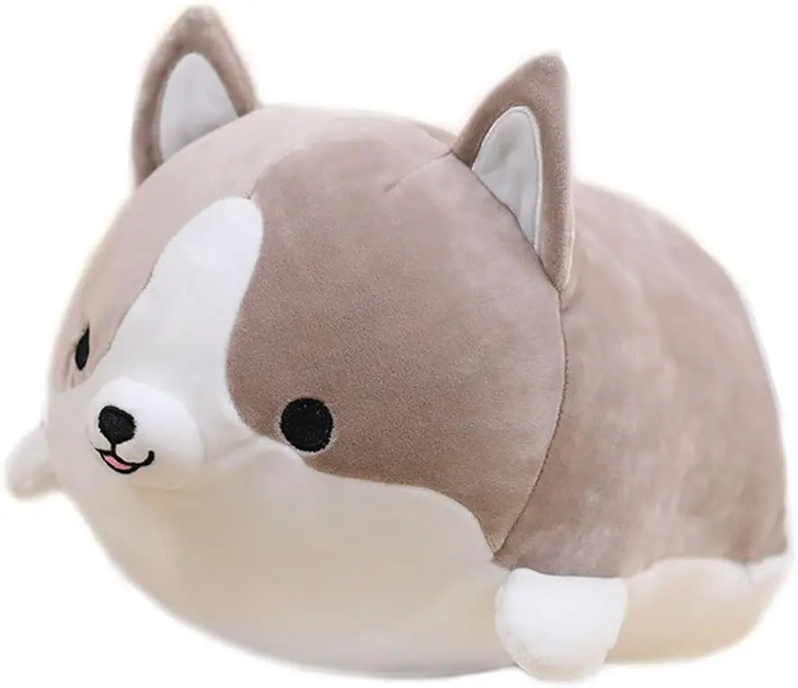 Мягкие плюшевые подушки корги реалистичные с животными плюшевая игрушка