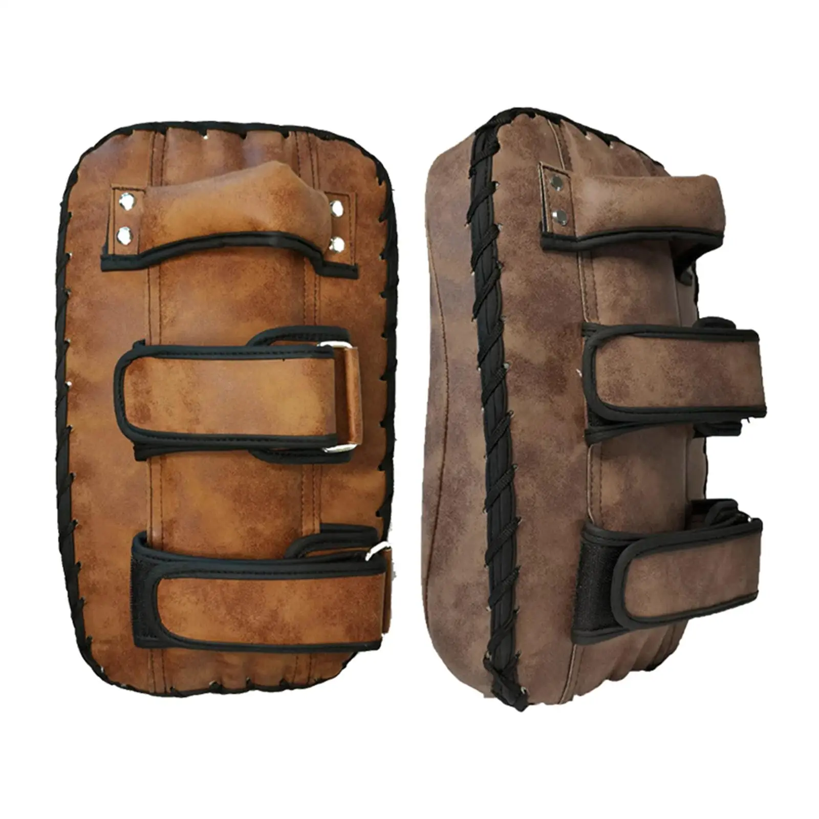 

Kick Boxing Curved Focus Mitts Training Hand Pads PU Leather Sparring Pad