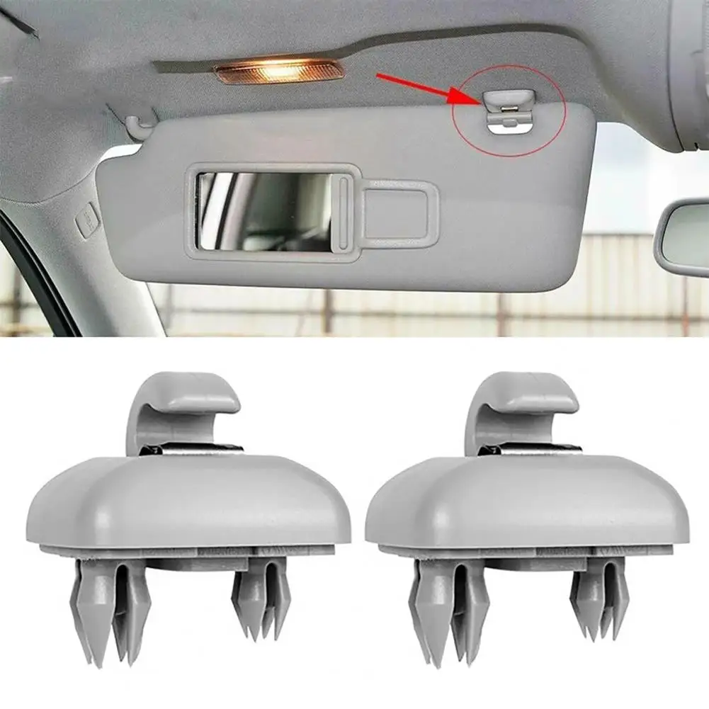 

Car Sunshade Bracket 2Pcs Practical Sturdy Car Accessories Auto Sun Visor Hook Replacement 8U0857562A 8E0857562