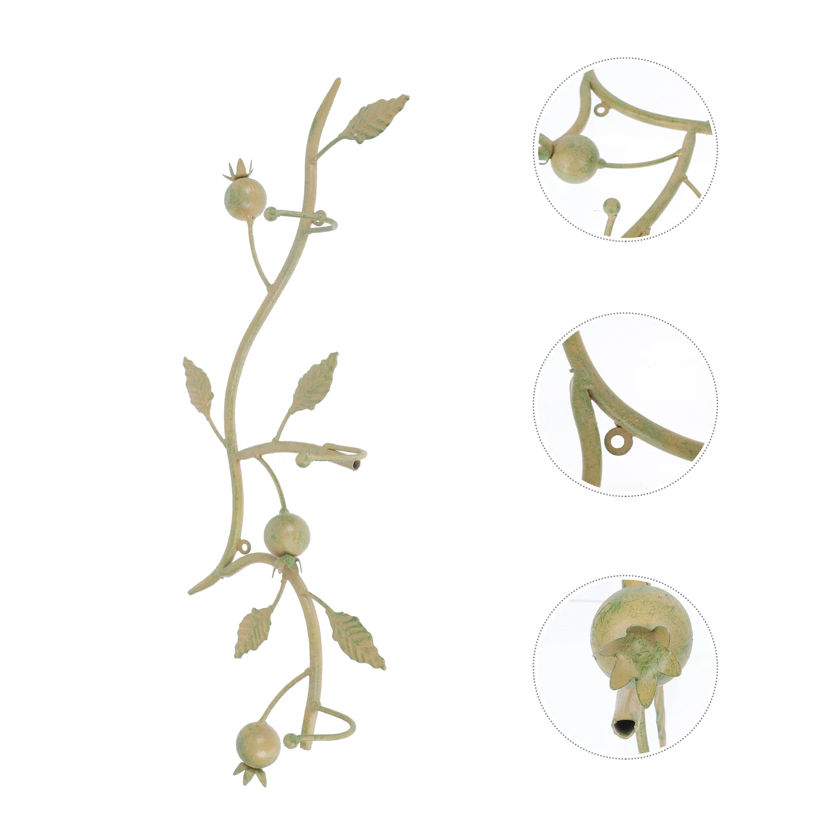 

1 шт. настенная вешалка, железная винтажная сельская декоративная настенная вешалка для ключей и шляп