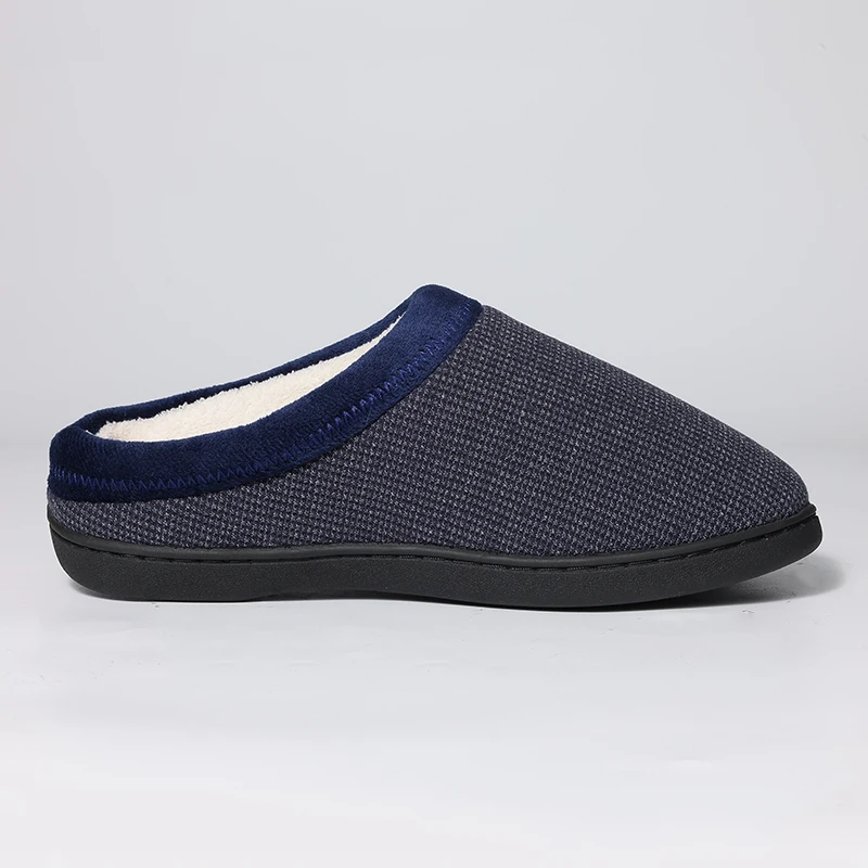 Зимние приятные для кожи хлопковые тапочки Smile Pop мужчин домашние теплые удобные