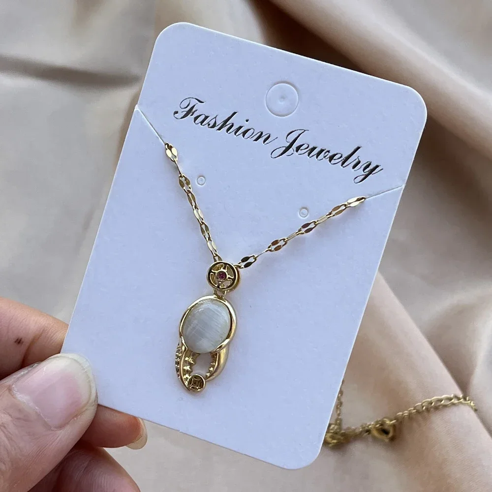 Позолоченный Опал Кристалл Готический Краб Коготь Орла Кулон Ожерелье Женское