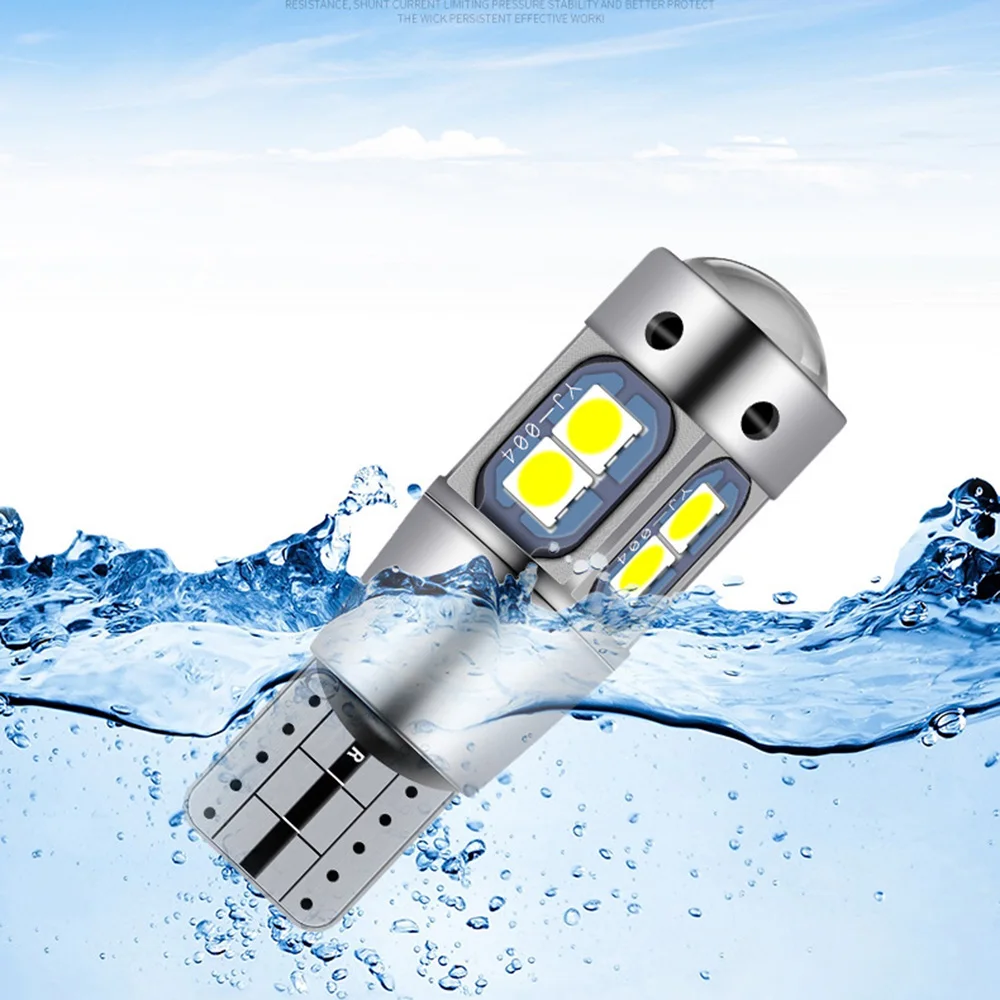 

2 шт., Автомобильные светодиодные лампы T10 W5W 168 192 3030 10smd 12 В