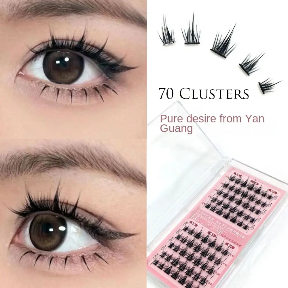 

0.07mm C Curl Mink Eyelashes Segmented DIY Extension Lashes Volume Eyelashes Manga Lashes Cluster Lashes Little Devils