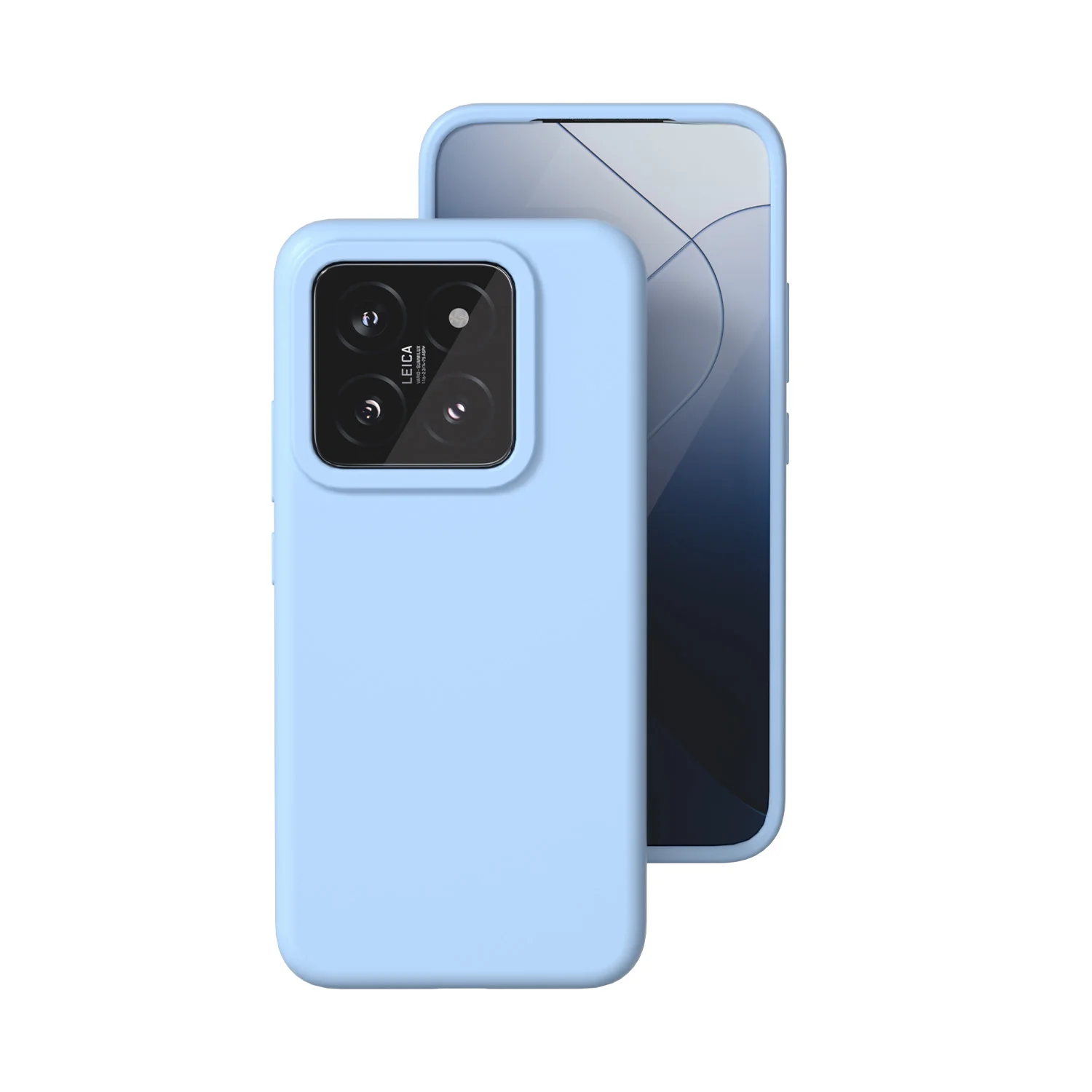 Противоударный чехол из жидкого силикона для Xiaomi 14 Pro Mi 13 13T мягкий шелковистый на