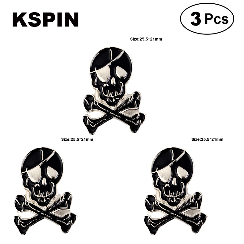 

Skull Badge Lapel Pin Brooches Pins Flag badge Brooch Badges