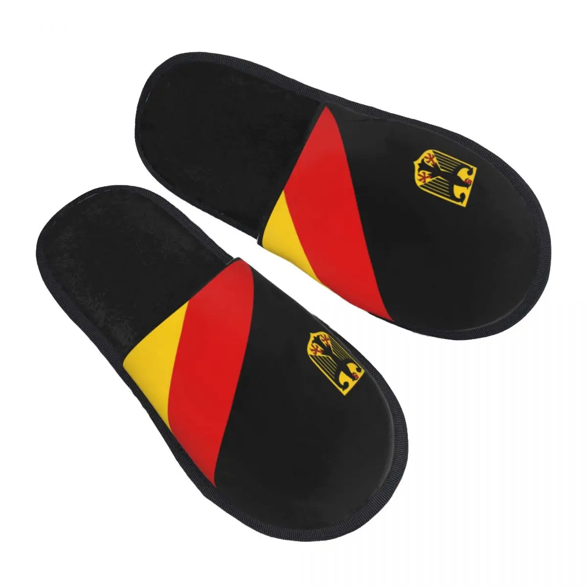 Пользовательские гостевые тапочки с немецким флагом для ванной комнаты женские
