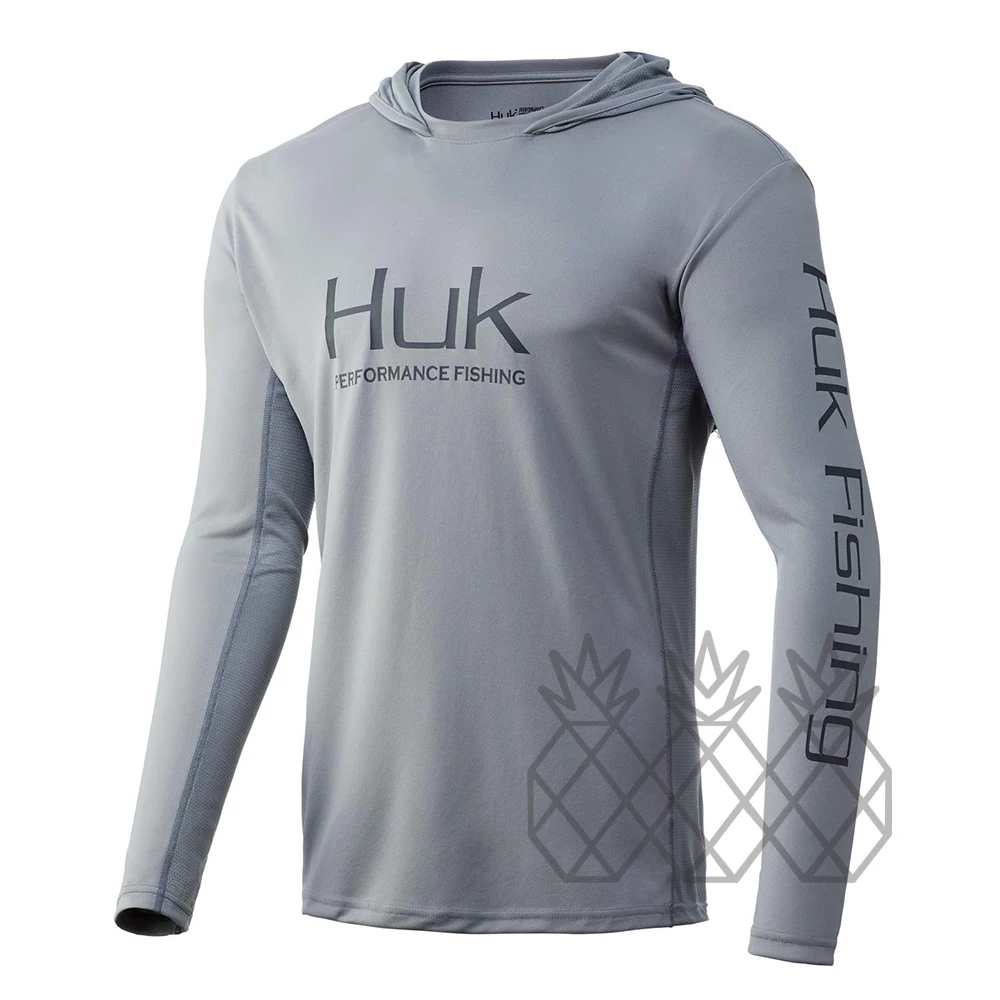 낚시 셔츠 HUK 사용자 정의 낚시 의류 긴 소매 낚시 재킷, 낚시 티셔츠 UV 보호 50 + 남성 여름 낚시 착용
