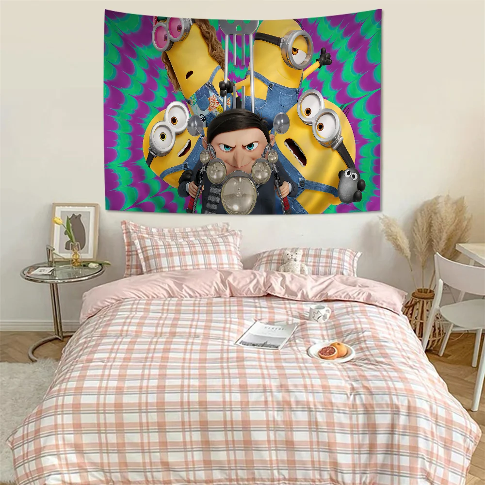 М-Миньоны D-Гадкий-мой аниме гобелен подвесной Таро хиппи Фотофон домашний декор