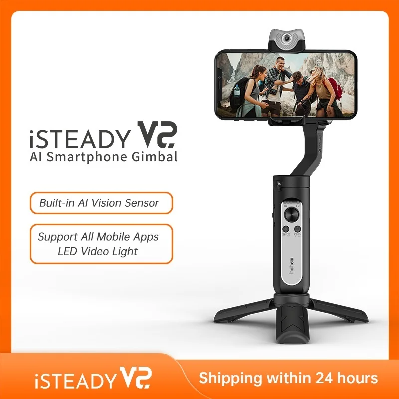 

ISteady V2 AI Tracking Gimbal 3-Axis Foldable Handheld 259g Gesture Control Stabilizer Creative Vlog for iPhone12 Pro/Max