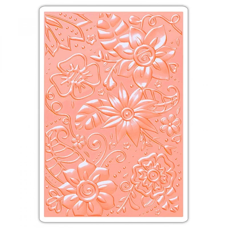 Тисненая папка с текстурой 3-d-Богемские растения