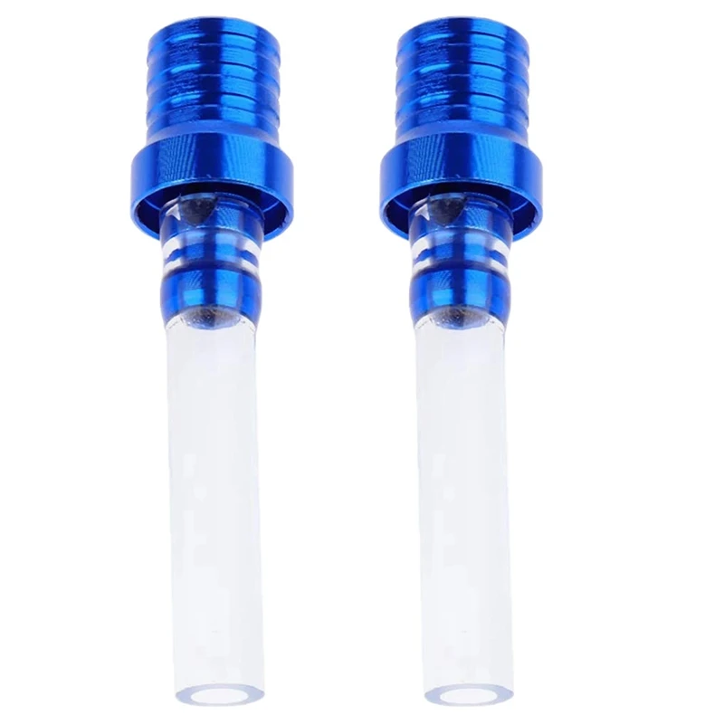 

2X Two-Way Fuel Gas Tank Cap Breather Vent Hose For Motorcycle 50Cc SSR Dirt Quad Bike ATV Quad Universal- Blue