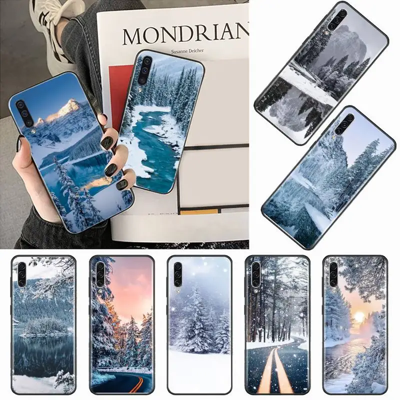 

winter snow scene lanscape Phone Case For Samsung galaxy A S note 10 12 20 32 40 50 51 52 70 71 72 21 fe s ultra plus