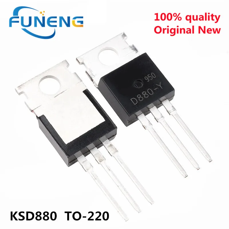 10 шт KSD880 TO-220 D880 KSD880-Y KSD880Y NPN транзистор 3A 60V новый оригинальный транзистор