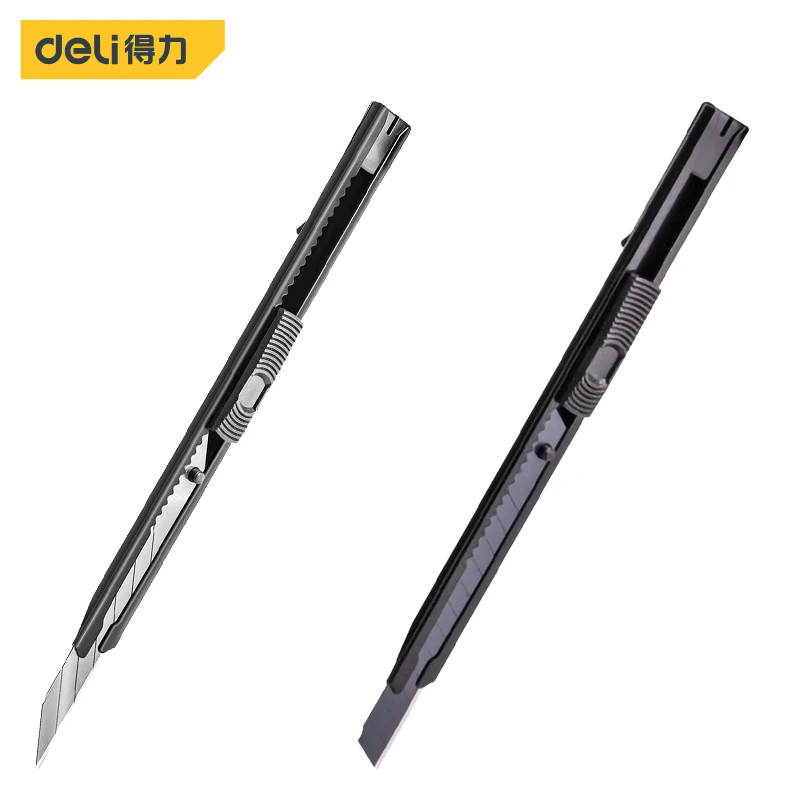 

1 Pcs 9mm Black Self-locking Utility Knives Safety Snap Off Knife Paper Cutter Knife Multifunctional Office Supplies Art Knifes