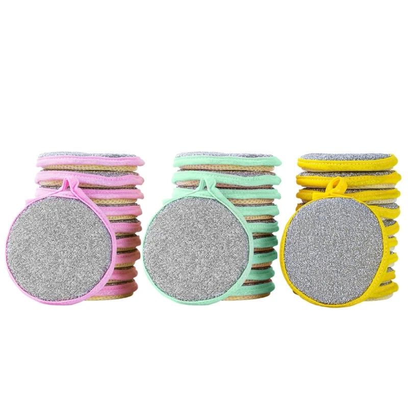 

Kitchen Cleaning Sponges Double sided Scouring Pad Wipe Dishwashing Sponges Cloth for Easy Dishwashing