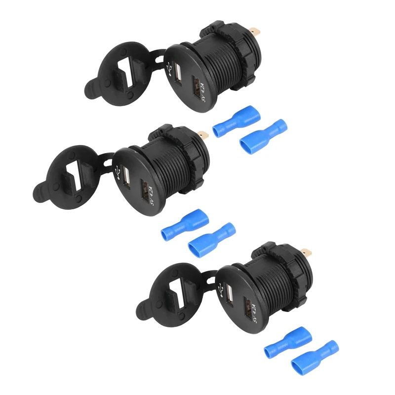 

3X USB Car Socket 12V Car Charger 5V 4.2A Dual USB Car Charger Waterproof Car Cigarette Adapter Adapter