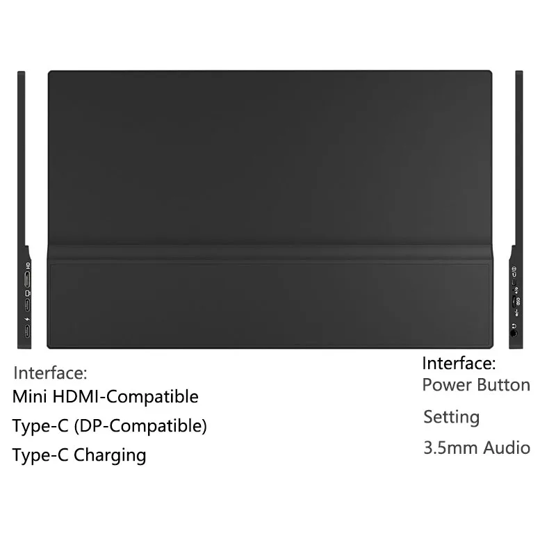 15.6Inch Portable 14 inch Monitor Protable Display 1080P IPS Gaming Screen For Switch Ps4 Laptop Computer Mini pc - купить по