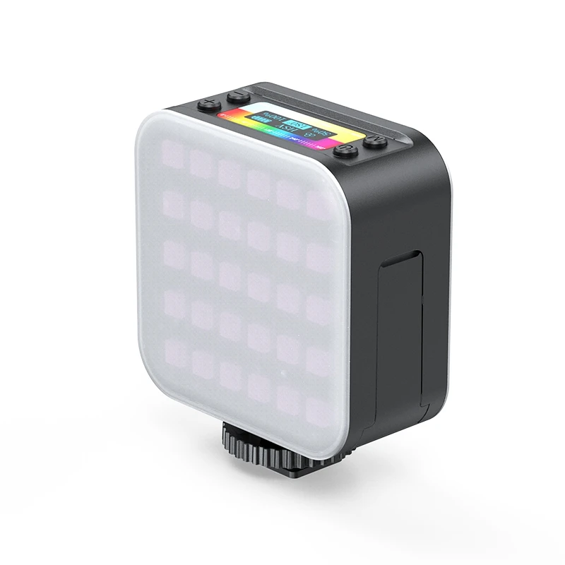 

1Set RGB Dual Full Color LED Video Light 2500K-9000K 350LUX Magnetic Mini Fill Light Extend 2000Mah Type-C Port
