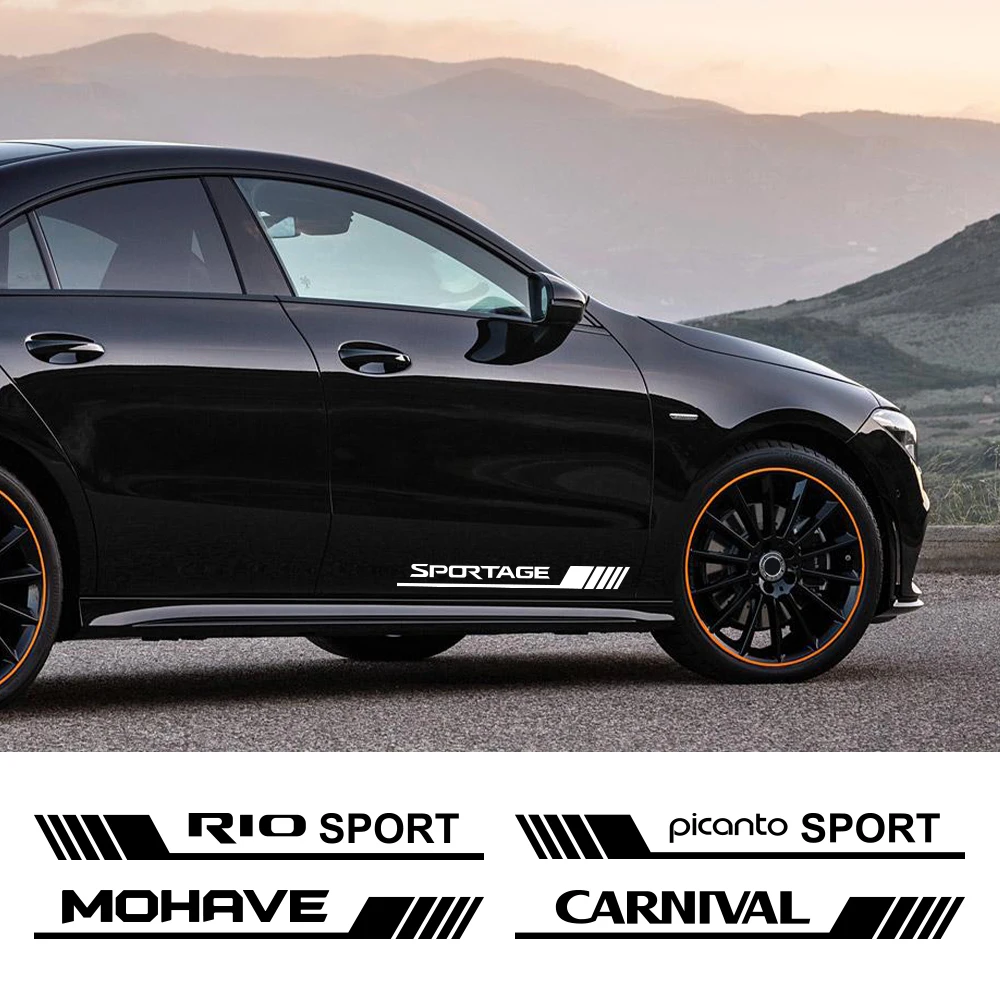 Автомобильная дверь боковой фартук наклейка для Kia SPORTAGE RIO PICANTO CARENS CARNIVAL CERATO K5 mohas