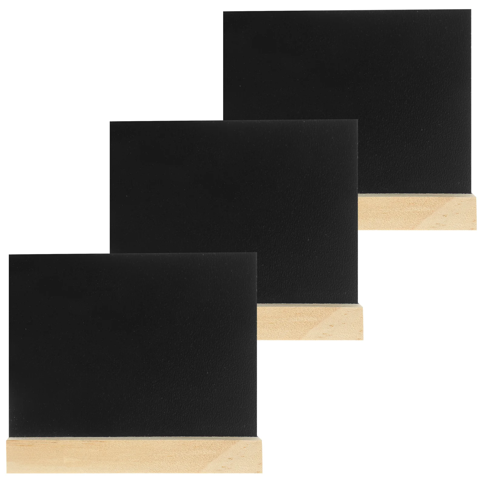 

3pcs Tabletop Mini Chalkboards Sign Standing Type Small Double-side Blackboards