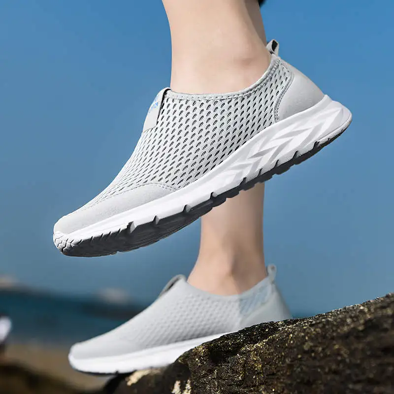 

Кроссовки Deckshoes мужские пластинчатые, Классическая теннисная обувь без шнурков, большие размеры