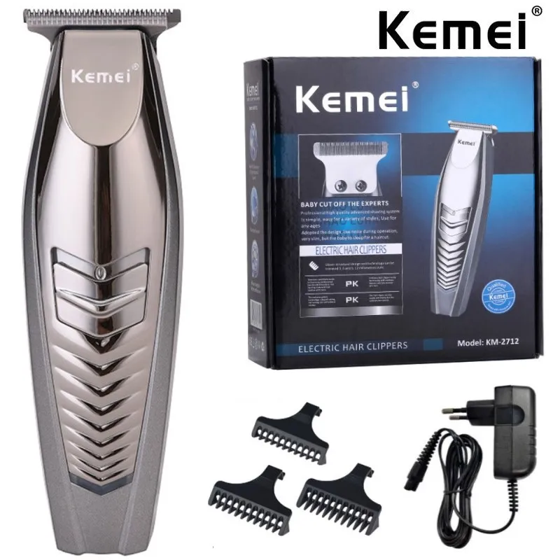 

Kemei Hair Trimmer Professional Cordless Hair Clipper Beard Trimmer Men's Hair Cutter Barber Haircut Machine 0 mm KM-2712