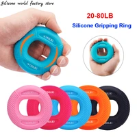silicone world adjustable hand grip 20 80lb gripping ring finger forearm trainer carpal expander muscle exercise gym fitness