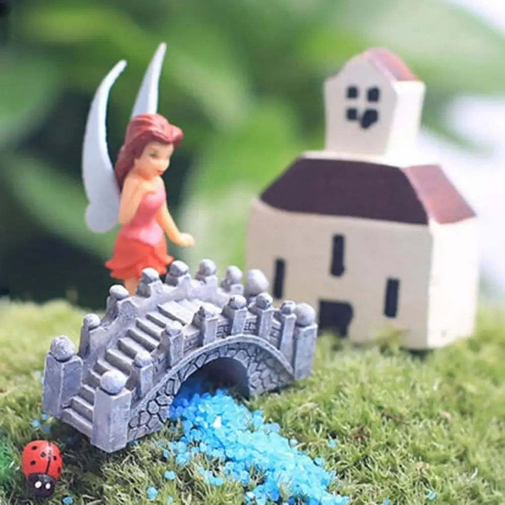 

Милый миниатюрный ретро-орнамент, 2 шт., аквариумный мост с аркой, микроландшафтные украшения, кукольный домик, Настольные принадлежности