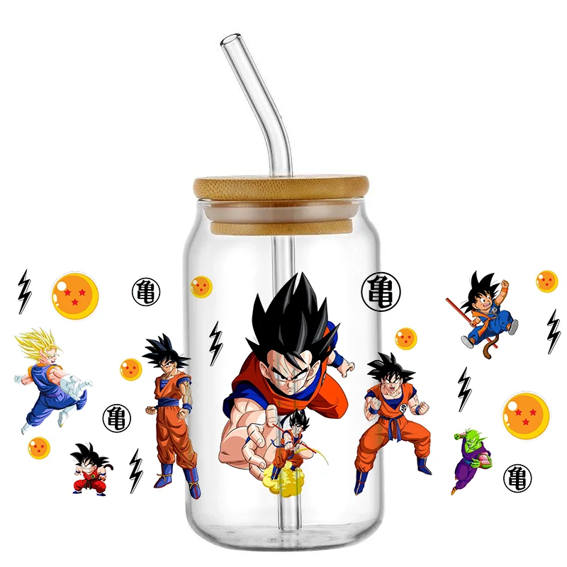 Наклейка на заказ 16 унций с рисунком стрекозы УФ Dtf наклейка пластизол для