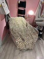 leopard retro animal pattern throw blanket american style bedspread for bed 125x150cm home polyestercotton thread blanket