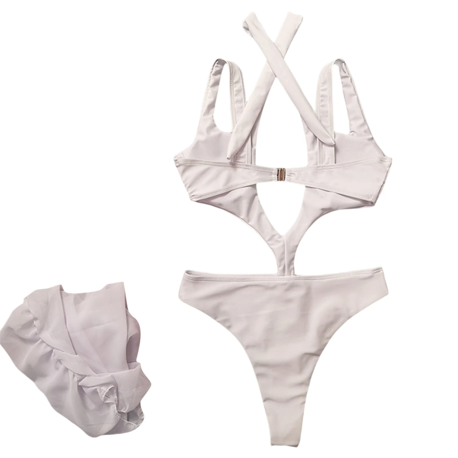 Летний женский купальник комплект из двух предметов бикини с перекрестным
