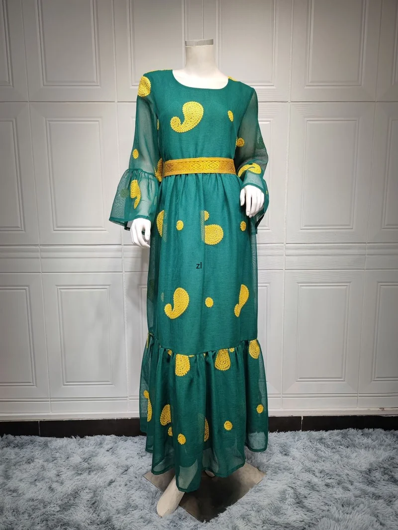 Eid Mubarak Luxury Abaya Dubai Turkey Islam Muslim Long Arabic Dress Kaftan Moroccan Caftan Dresses for Women Robe Longue Femme