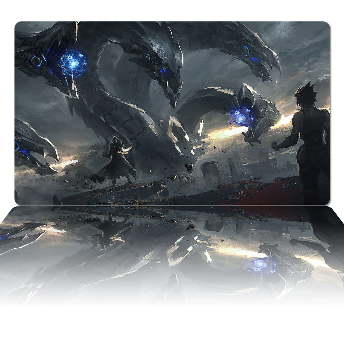 

YuGiOh Cyber Dragon Playmat TCG CCG Board Game Duel Trading Card Game Mat Anime Mouse Pad Rubber Desk Mat Gaming Accessories Bag