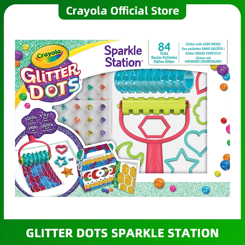 Crayola Glitter Sticky Balls Creative Tools Craft Set Gift f
