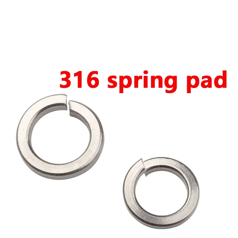 

Шайба с пружиной из нержавеющей стали 304/316, винтовая шайба 201, тяжелая пружина, эластичная шайба, утолщенная металлическая, круглая