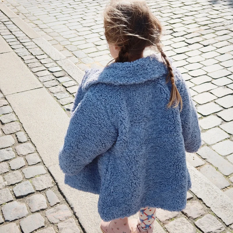 Одежда для маленьких девочек 2024 новая зимняя брендовая флисовая теплая одежда KS