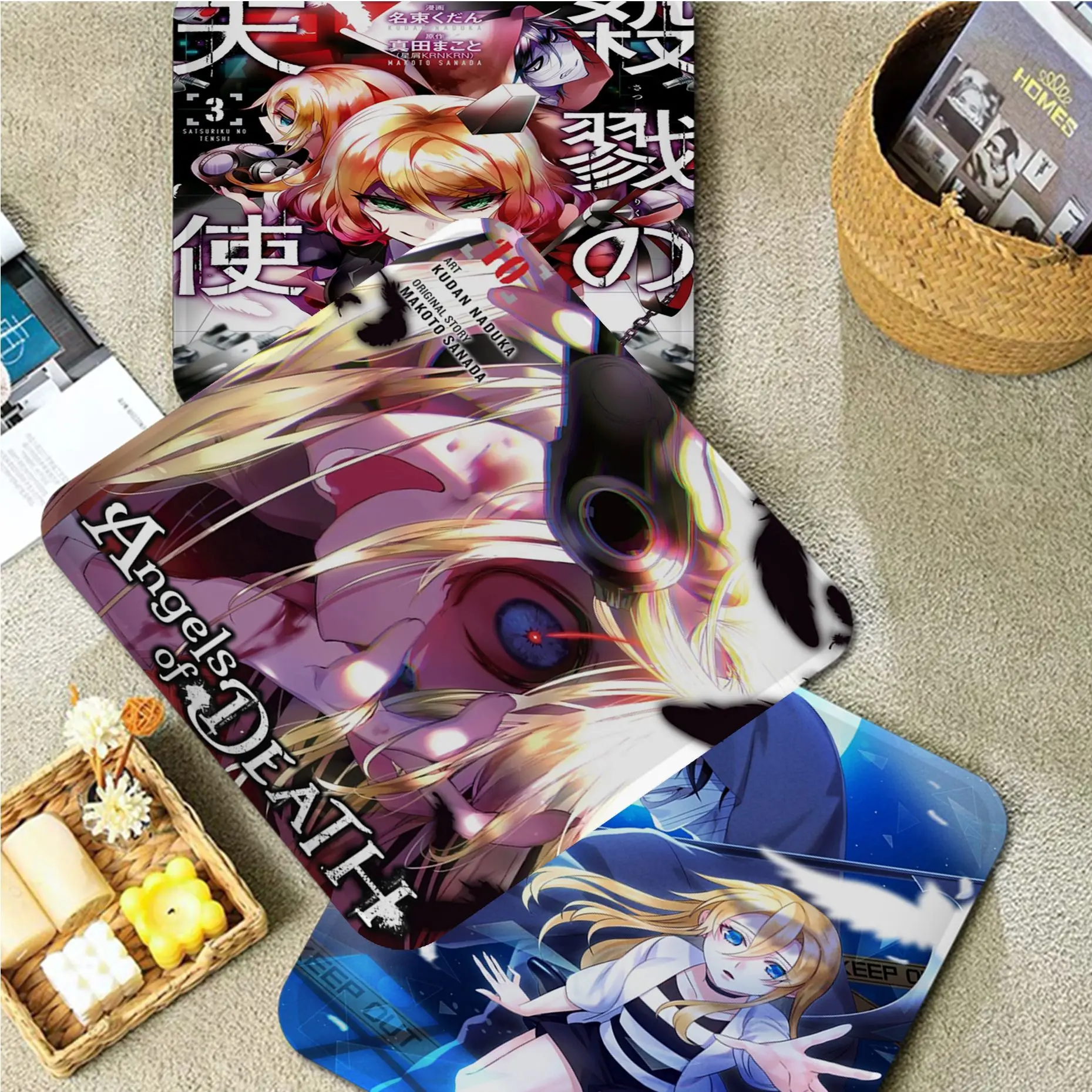 

Angel Of Death Simplicity Multi-Color Seat Cushion Office Dining Stool Pad Sponge Sofa Mat Non-Slip Buttocks Pad