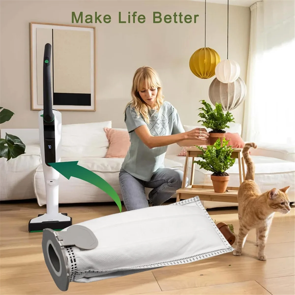 Мешки для пылесоса Vorwerk Kobold VK7 FP7 фильтр-мешки беспроводного упаковка из 10 шт.