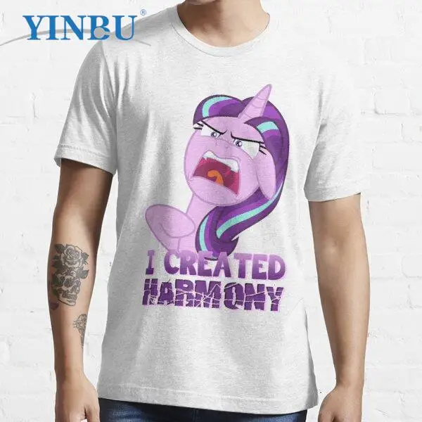 

STARLIGHT Мерцающая гармония модные футболки Высокое качество YINBU брендовая графическая футболка starlight Мерцающая Мужская короткая футболка