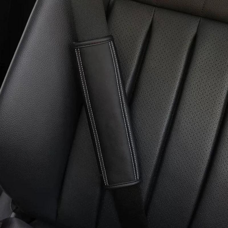 

Car Seat Belt Shoulder Cover Cowhide Protection Seat Belt Padding Pad For KIA Sid Rio Soul Sportage Ceed Sorento Cerato K2 K3 K4
