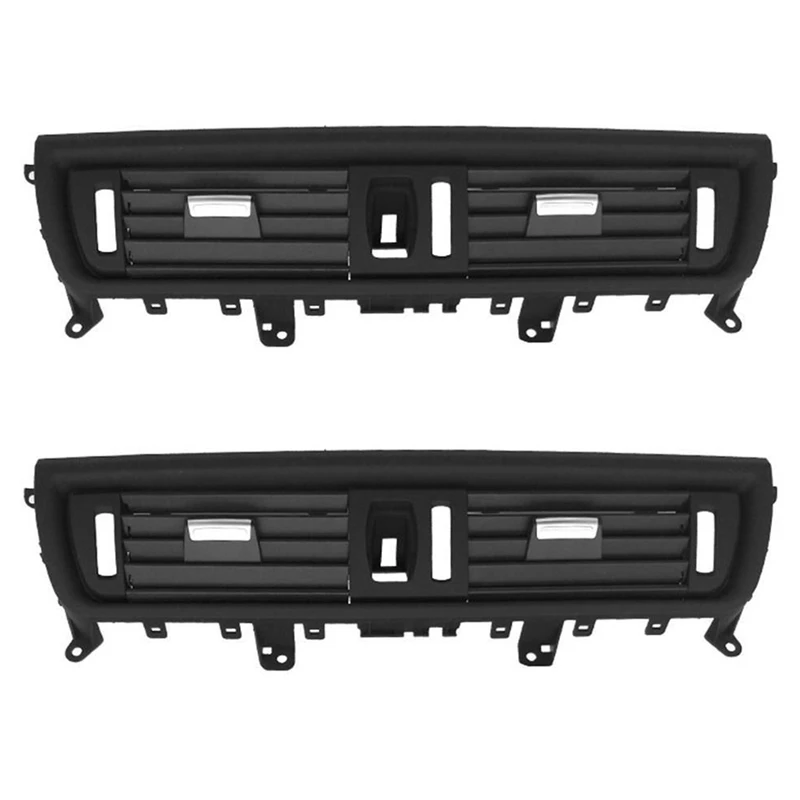 

2X Front Dash Panel Center Fresh Car Air Outlet Vent Grille Cover For BMW 5 F10 F18