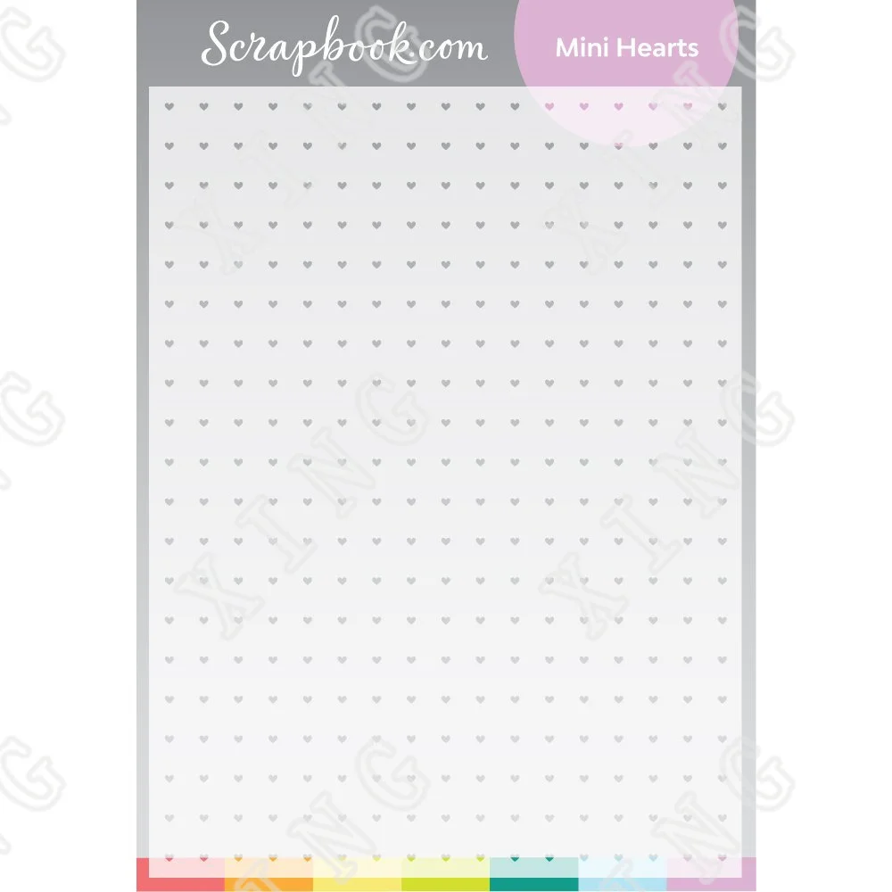 

2022 Hot Selling New Mini Hearts Decor Diy Graphics Painting Scrapbooking Stamp Ornament Album Embossed Template Reusable