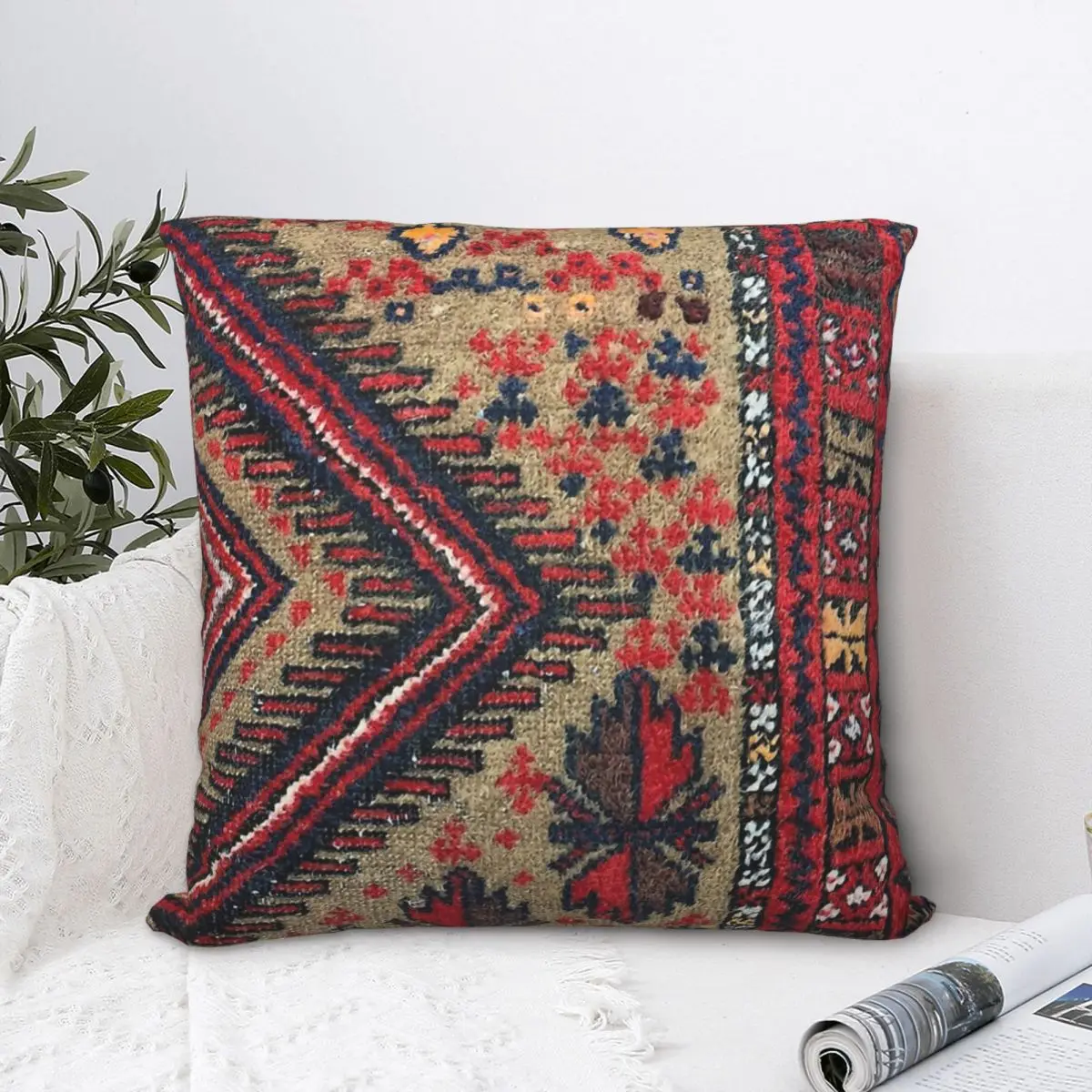 Персидский ковер Baluch дизайнерский Плетеный Ковер с узелком в богемном стиле