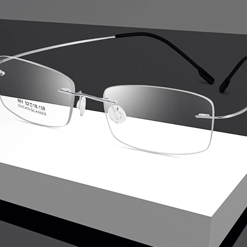 Мужские и женские безвинтовые оправы для очков без из титанового сплава