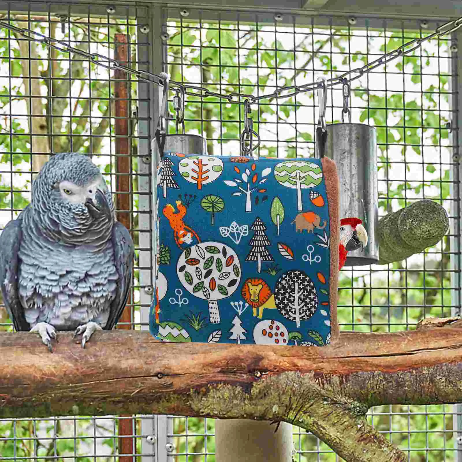 

Hanging Bird Nest Bird Winter Warm Tent Birdcage Hanging Hammock Bird Cage Hut